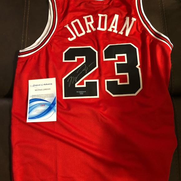 jordan autographed jersey